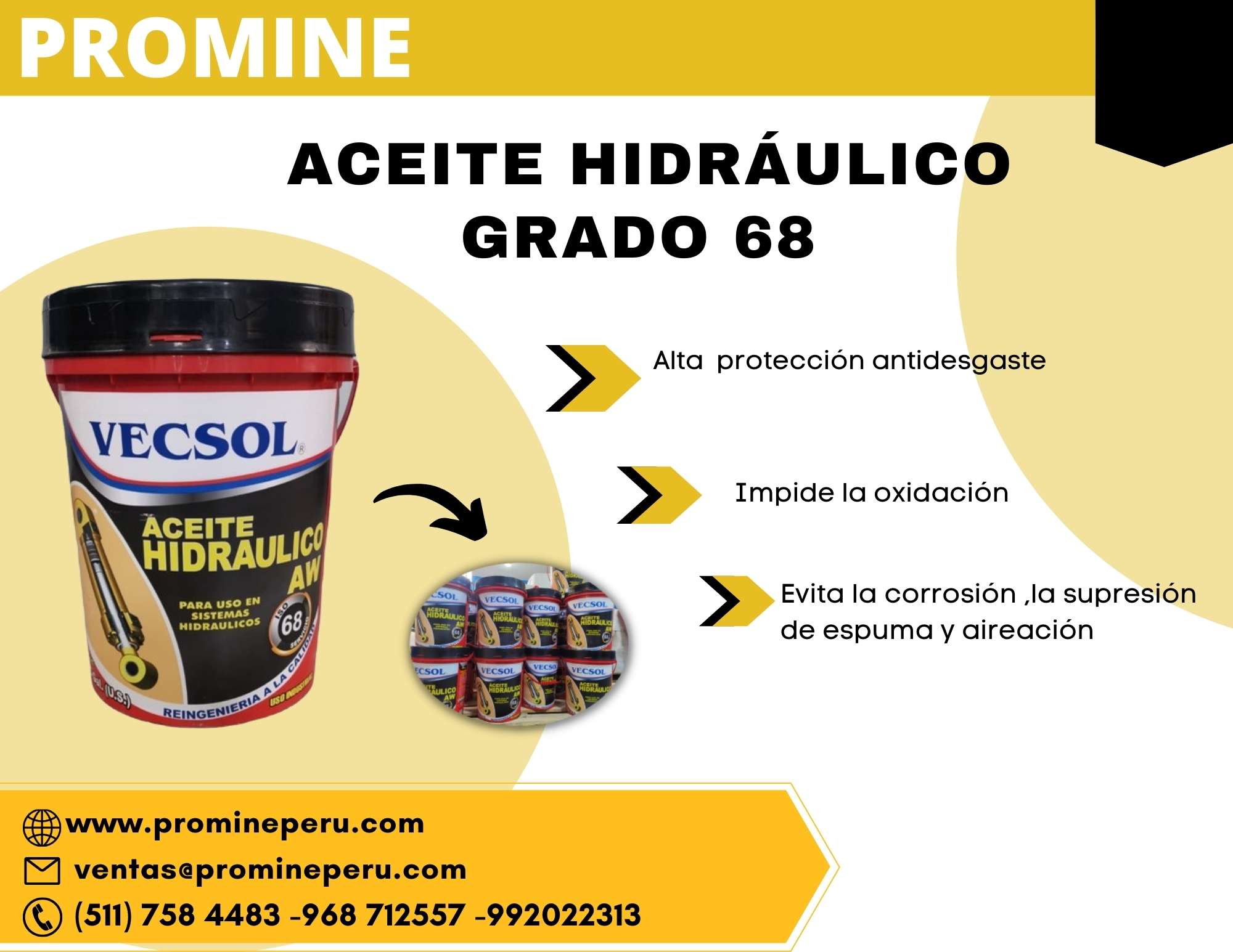 HIDROLINA GRADO 68-ANTIDESGASTE PROMINE PERÚ